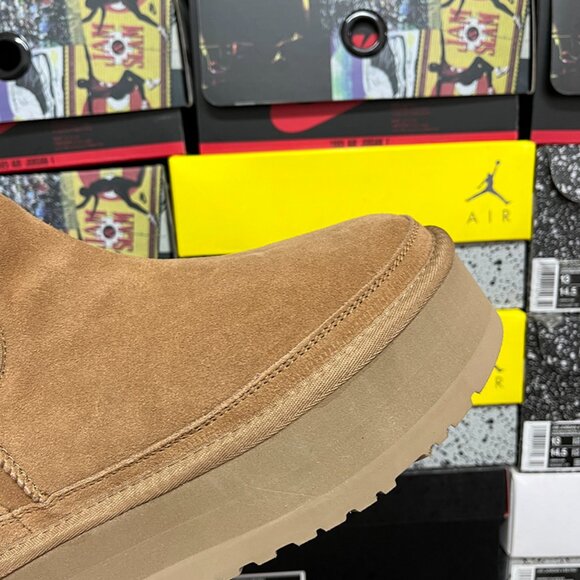 Womens Ugg Neumel Platform Chelsea Brown Boots - Picture 4 of 9